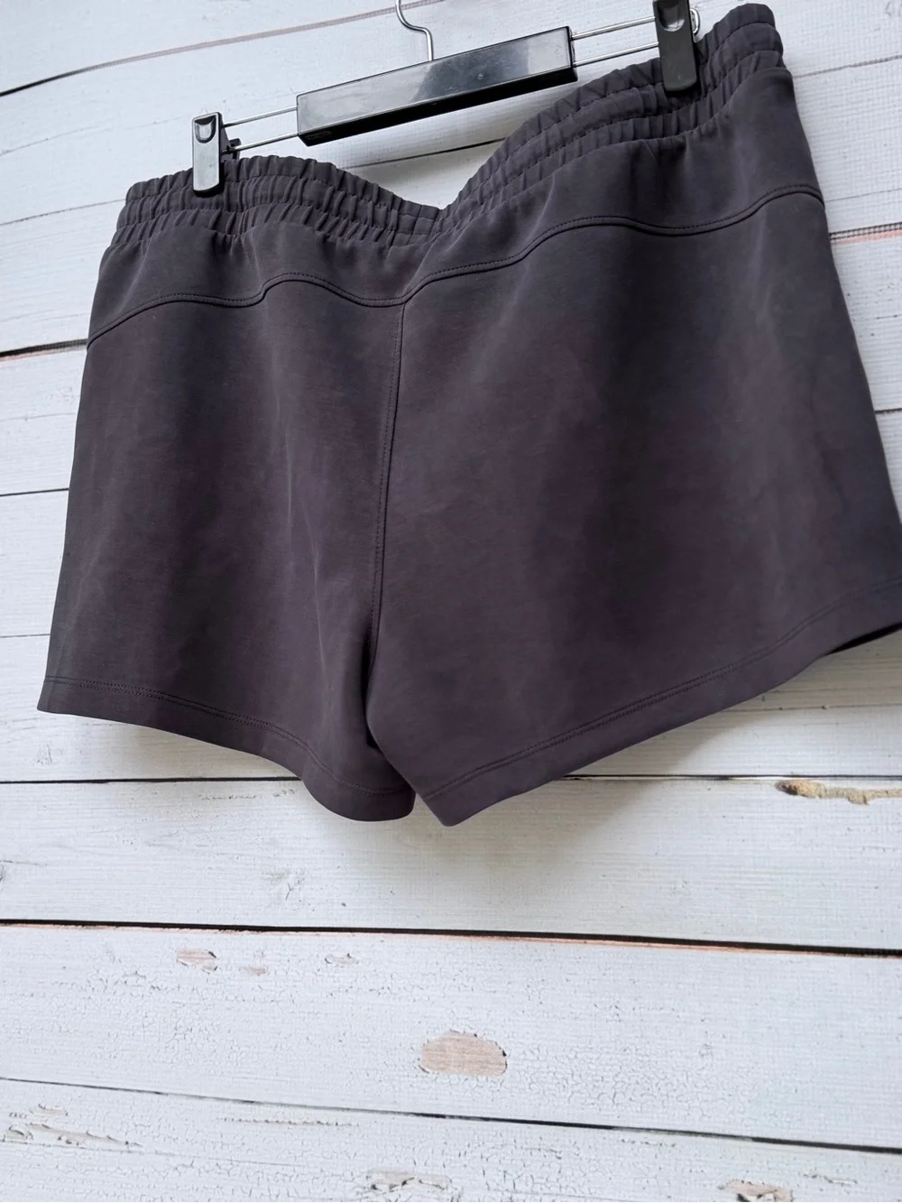 Avia Women's Charcoal Elastic Waist Athletic Shorts